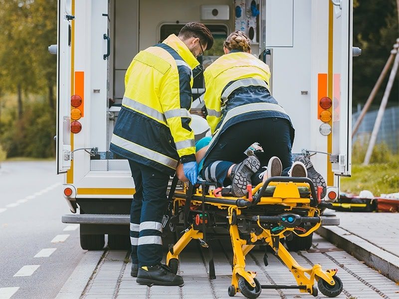 Ambulance stretcher for ambulance