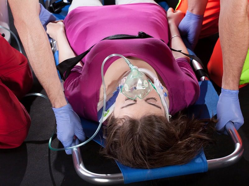 Folding stretcher rescue