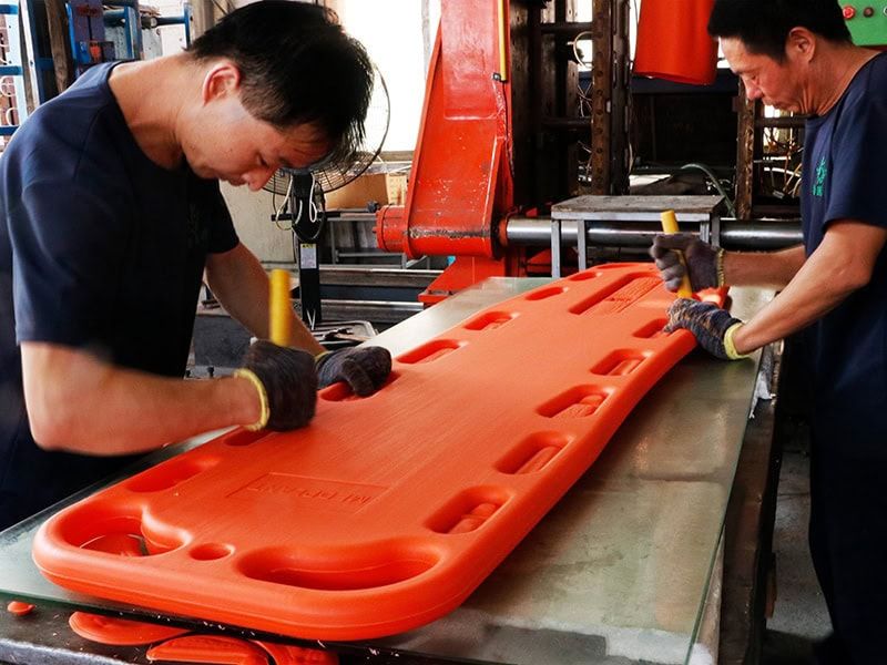 Spine board production